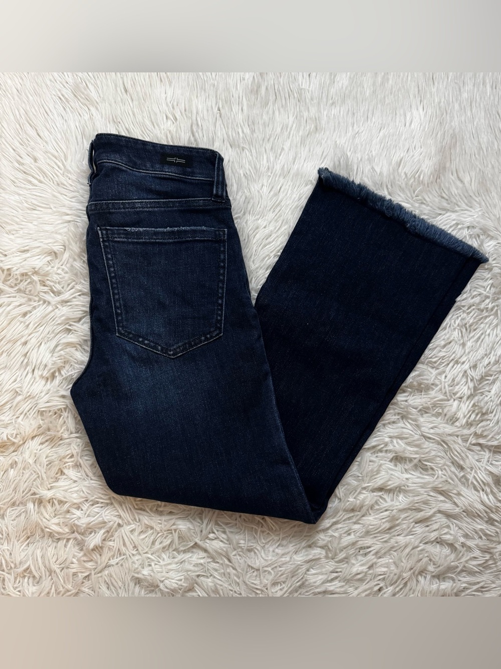 Liverpool Kick Flare Ankle Jeans Size 2/26 Raw Hem denim